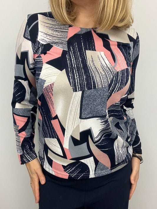 LISA fine knit style top long sleeve