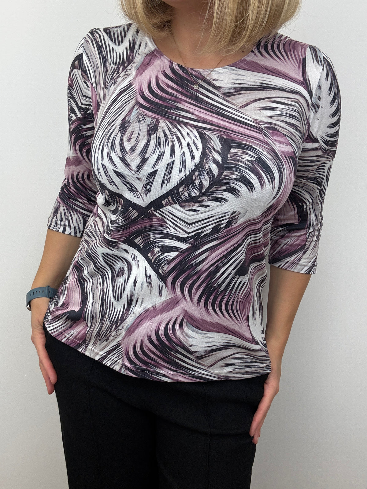 DREW fine knit style top
