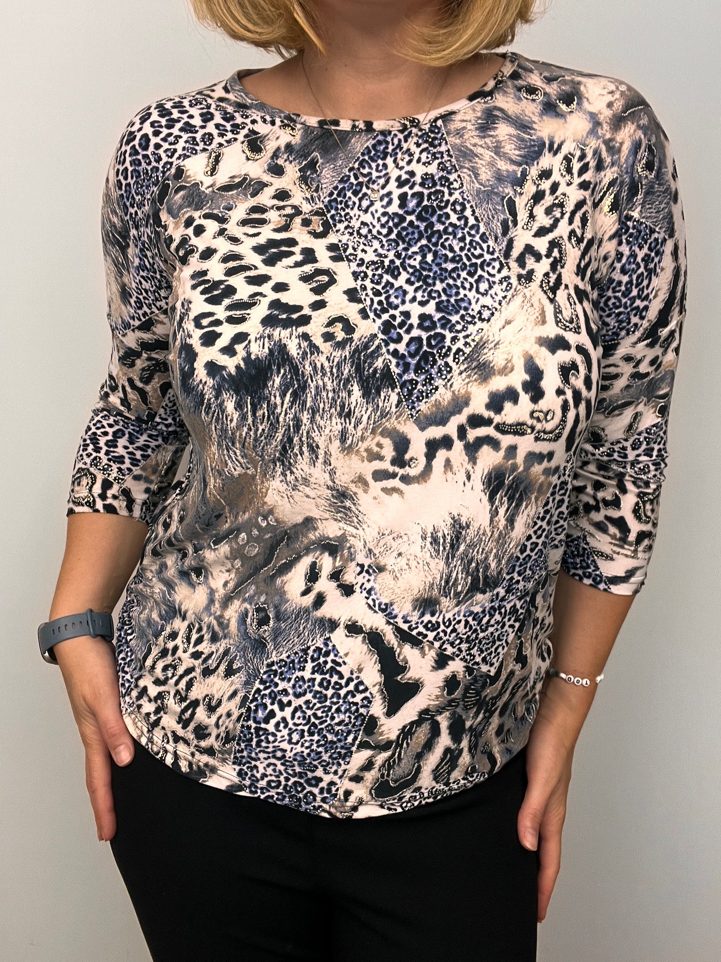 PANTHER round neck top