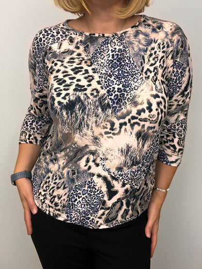 PANTHER round neck top
