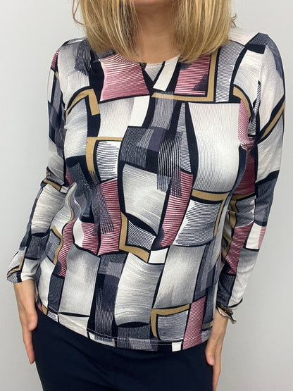 MARGOT fine knit style top long sleeve