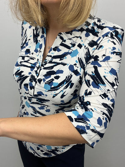 CARMEL top with 3 buttons