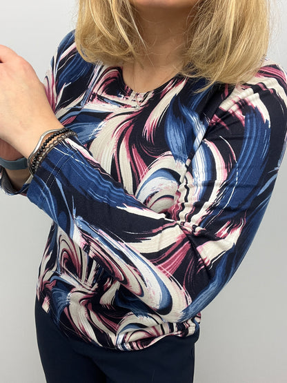 LORETTA fine knit style top long sleeve