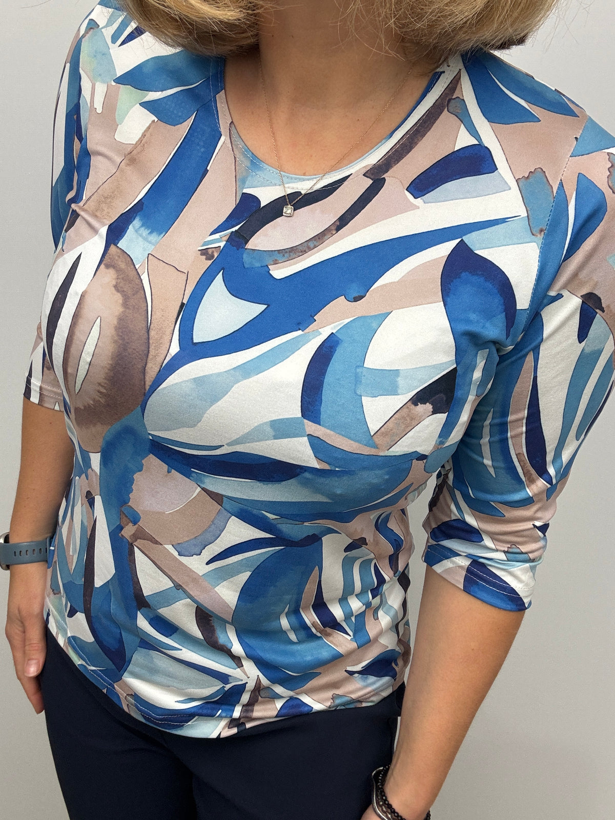 DYMPNA peachy feeling style top 3/4 sleeves