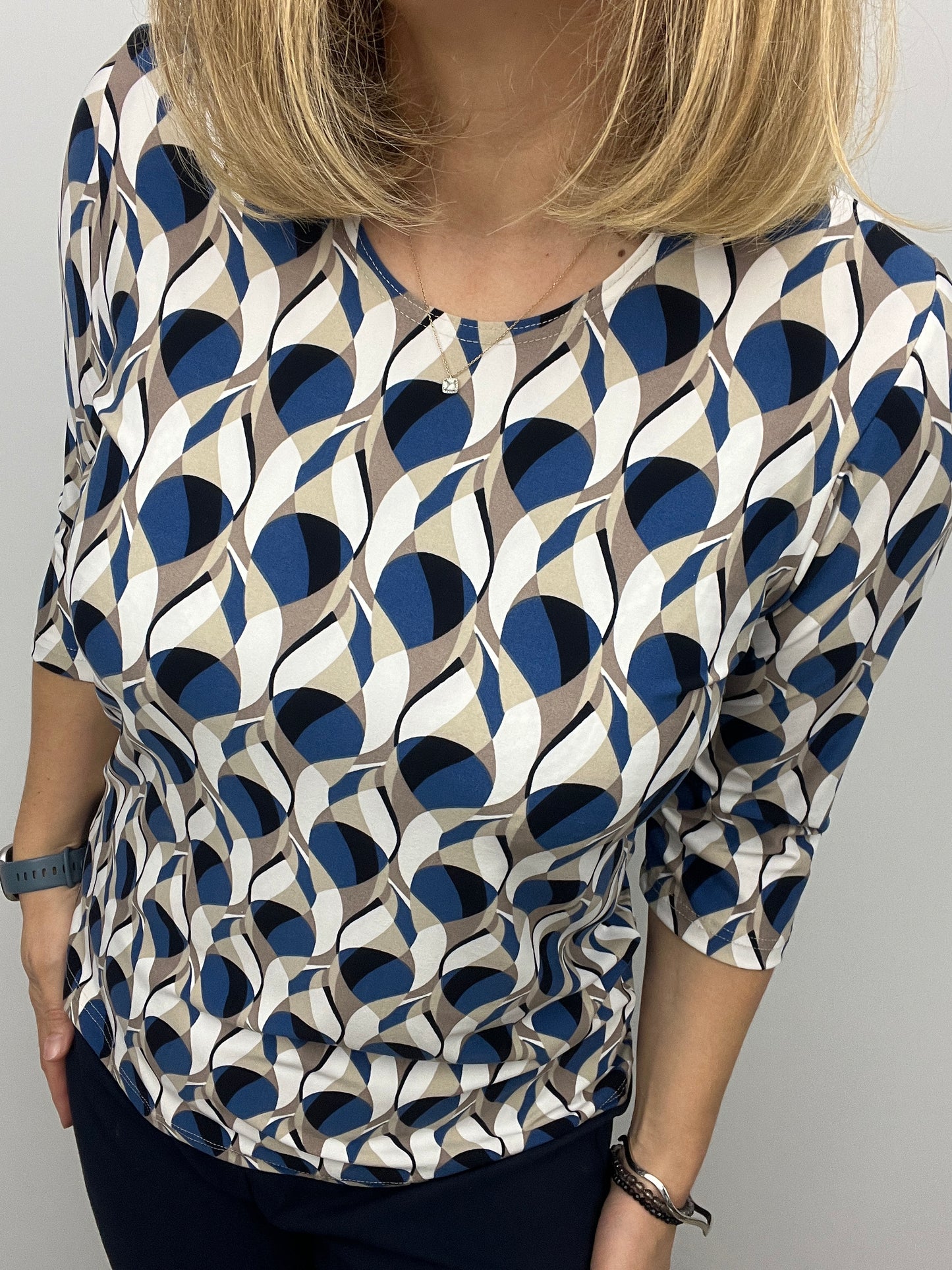 PIPER peachy feeling style top 3/4 sleeves