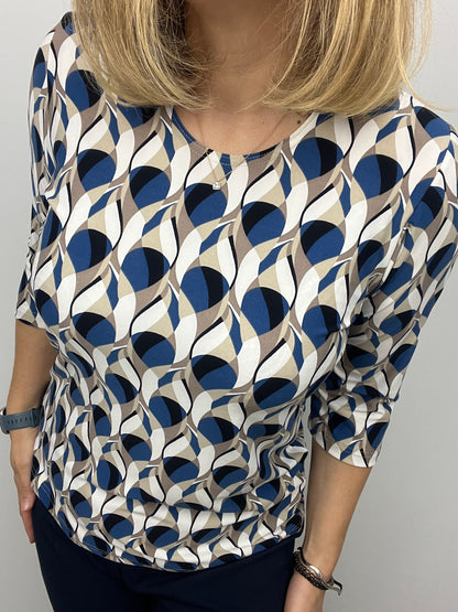 PIPER peachy feeling style top 3/4 sleeves