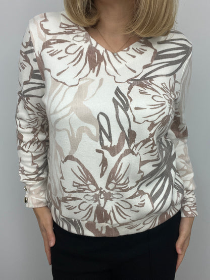 TRACY subtle v-neck soft jumper