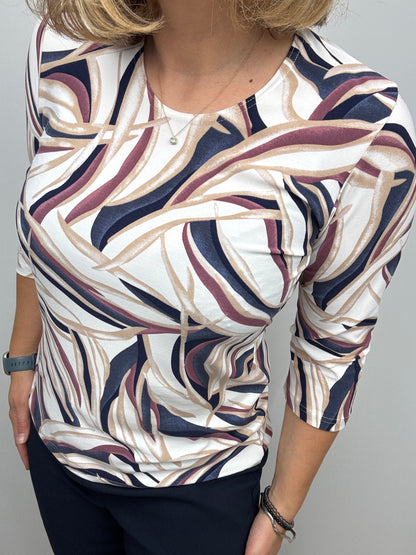 LENA peachy feeling style top 3/4 sleeves
