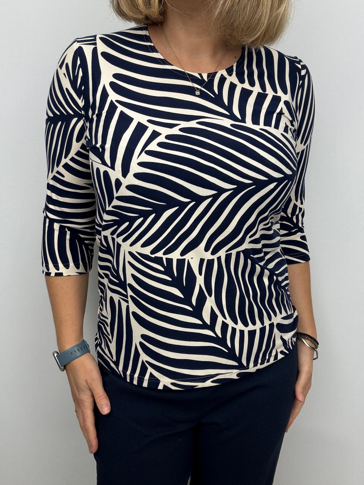 PAULINE peachy feeling style top 3/4 sleeves