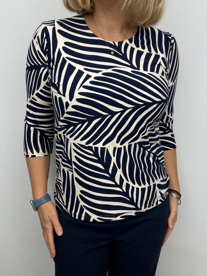 PAULINE peachy feeling style top 3/4 sleeves