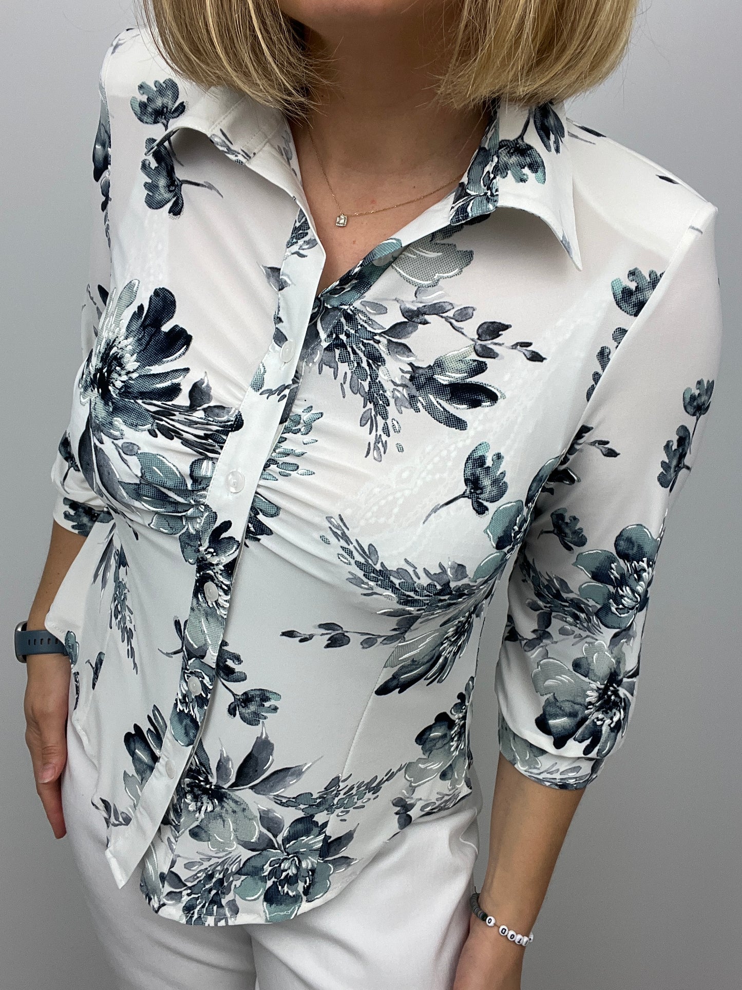 CORA button down blouse
