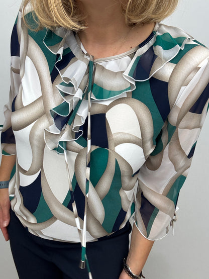 INGRID ruffle top