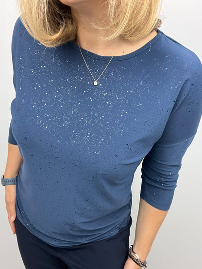 CARRIE festive round neck top