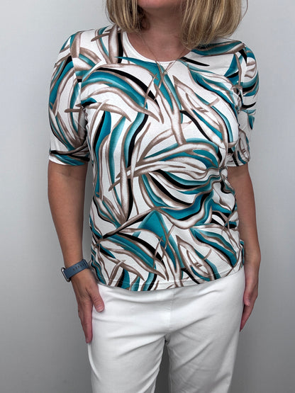 MARIA cotton feel style top short sleeve