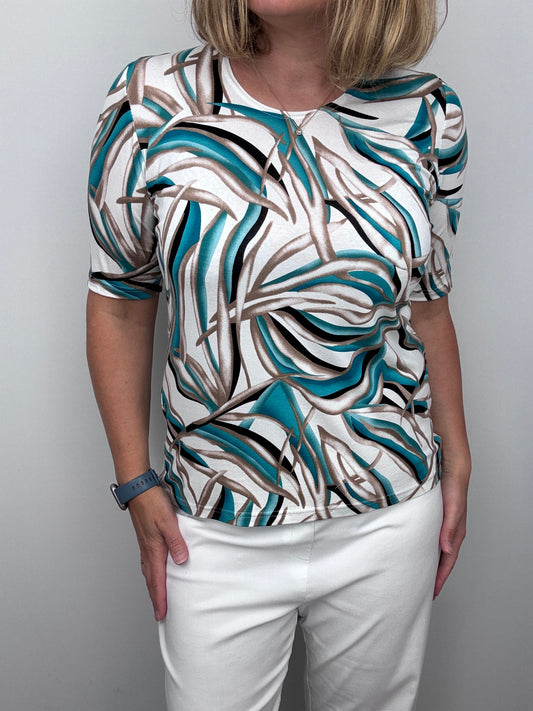 MARIA cotton feel style top short sleeve