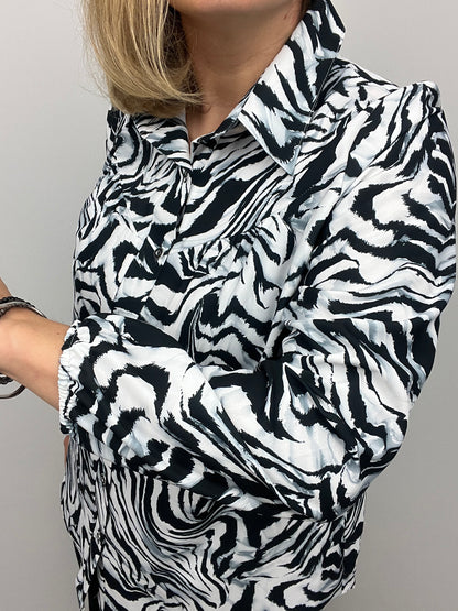 NOVA zebra print blouse