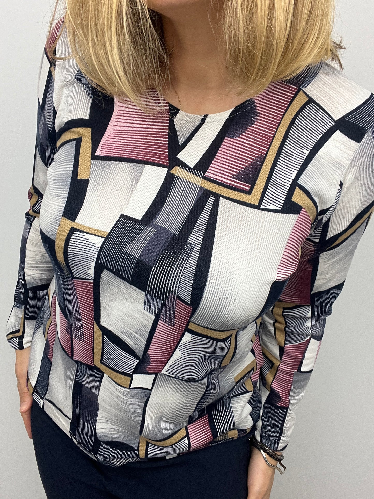 MARGOT fine knit style top long sleeve