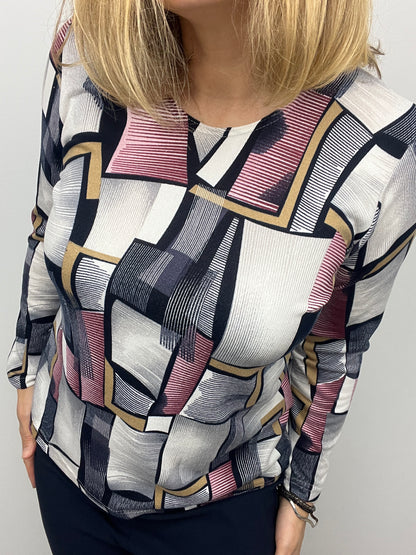 MARGOT fine knit style top long sleeve