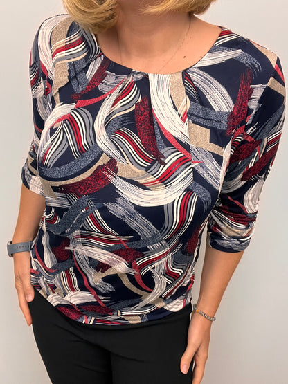 JOLIE relaxed fit top with wide band hem