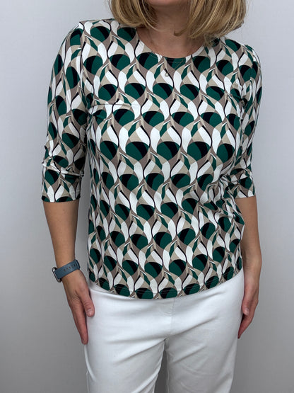 PIPER peachy feeling style top 3/4 sleeves
