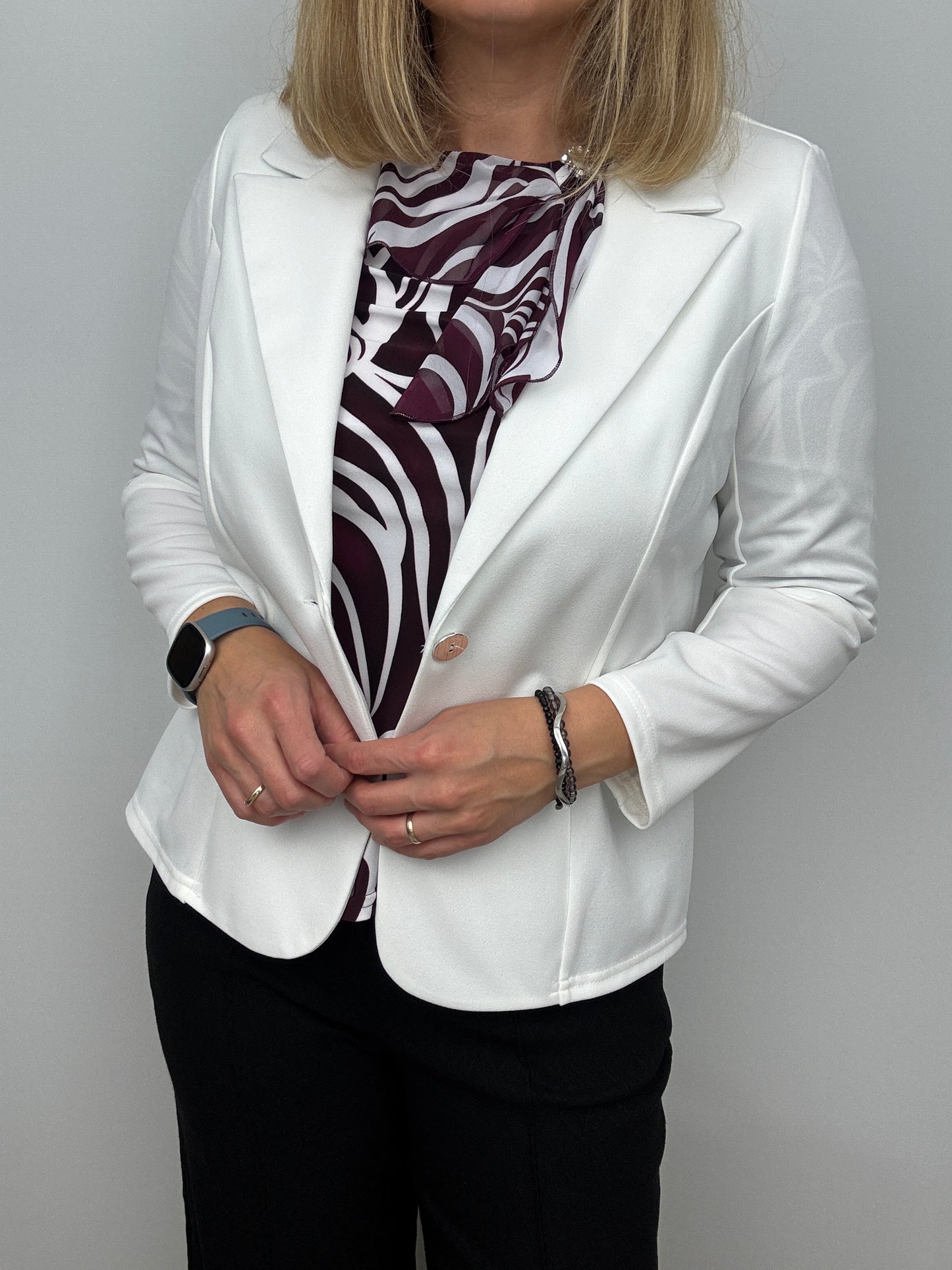 ALPHA top with bow tie detail