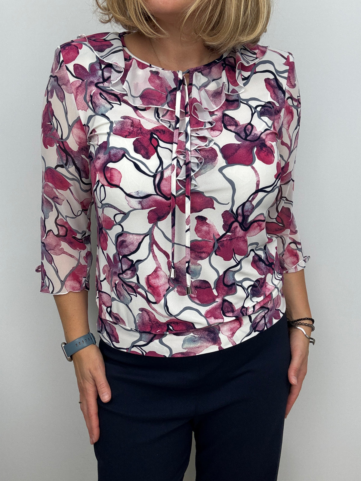 CHERISH ruffle top