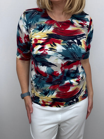 LILY cotton feel style top short sleeve