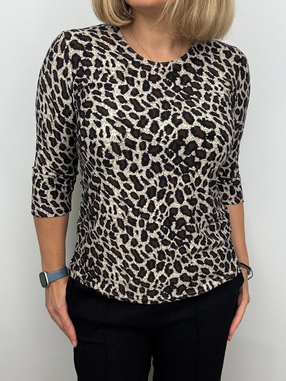 SHAUNA peachy feeling style top 3/4 sleeves