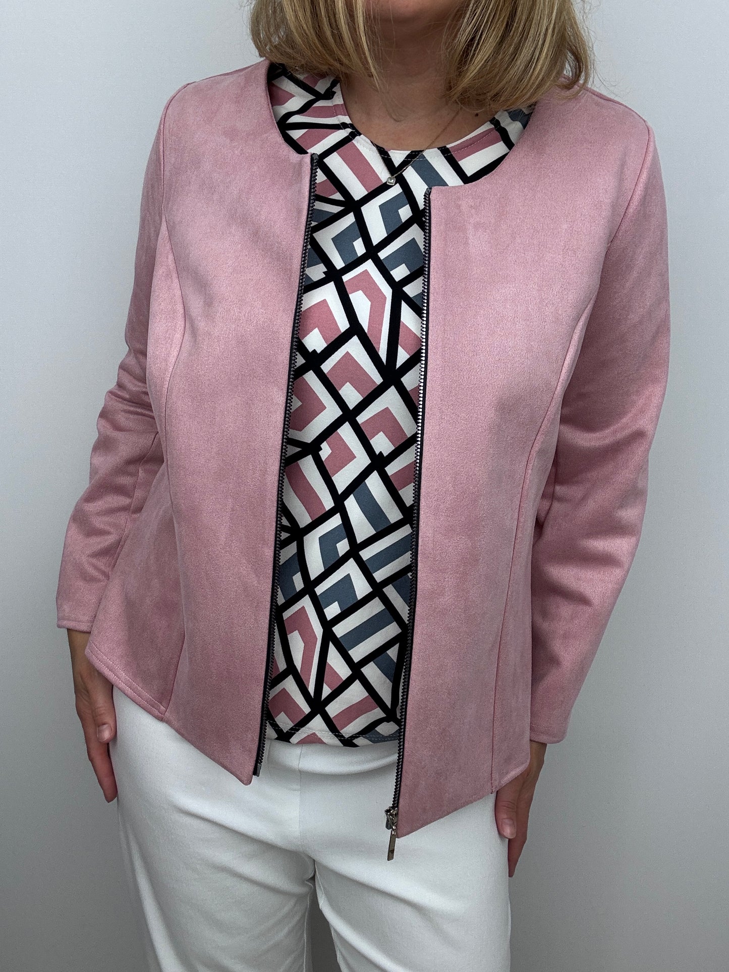 JANE peachy feeling style top 3/4 sleeves