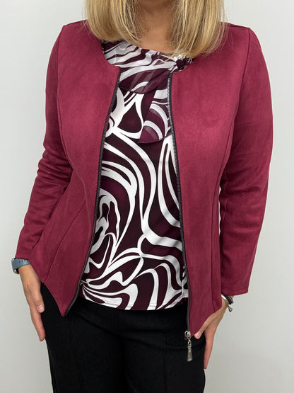 ALPHA top with bow tie detail