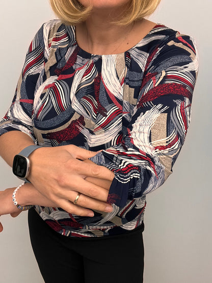 JOLIE relaxed fit top with wide band hem