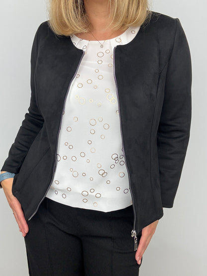 CONNIE top with gently elasticated hem