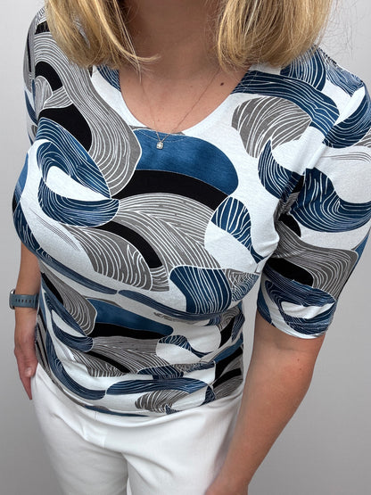 ELLEN cotton feel style top short sleeve