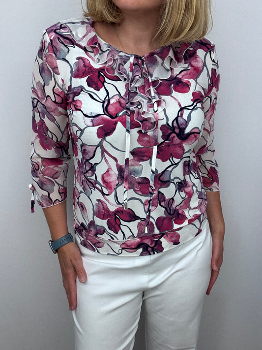 CHERISH ruffle top