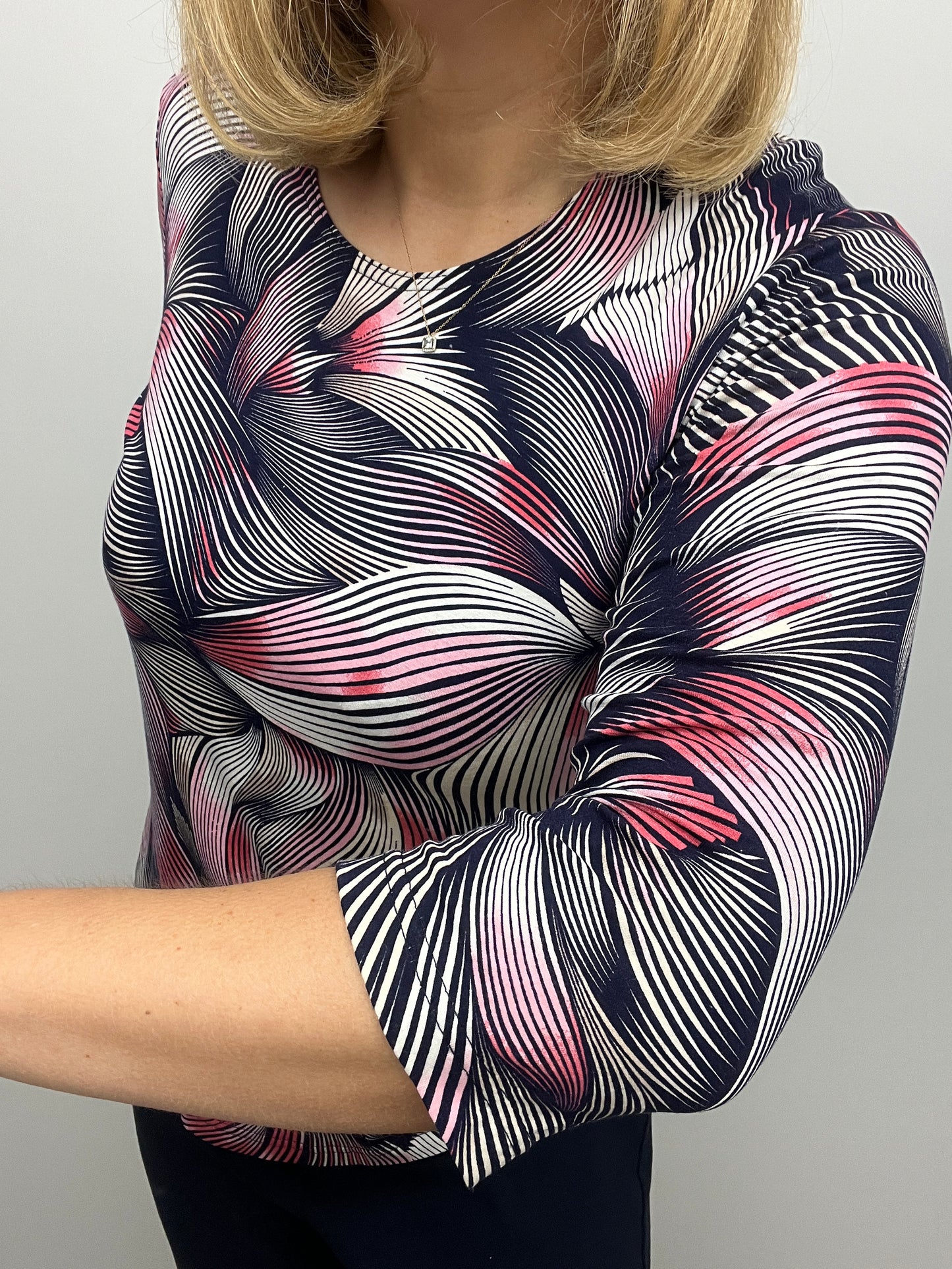 CASSIDY cotton feel style top 3/4 sleeves