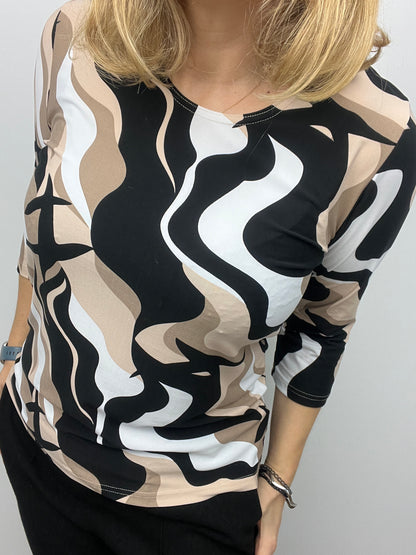 CAMERON peachy feeling style top 3/4 sleeves