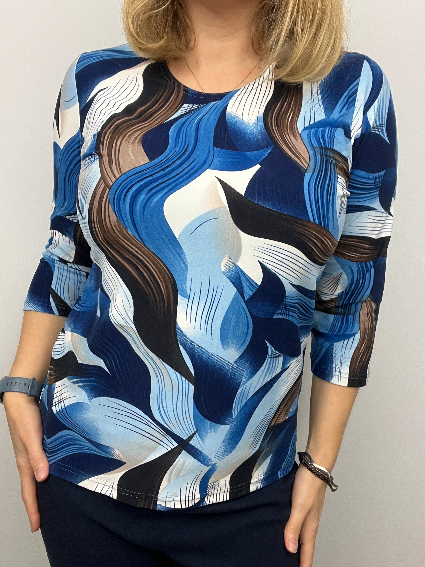 ERICA peachy feeling style top 3/4 sleeves