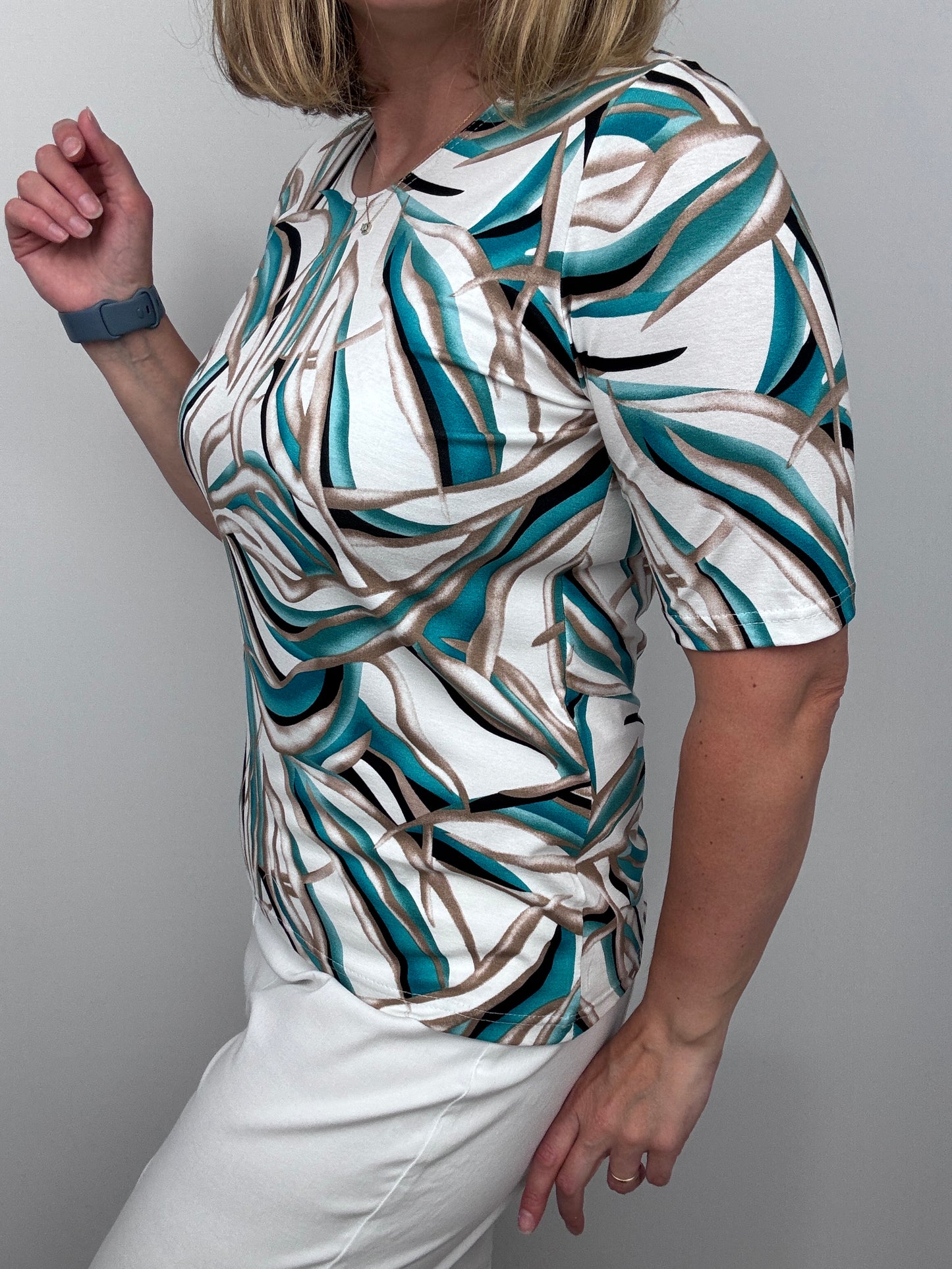 MARIA cotton feel style top short sleeve