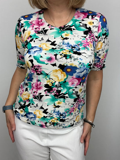 FLOWER BOUQUET cotton feel style top