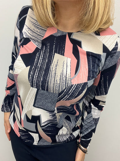 LISA fine knit style top long sleeve