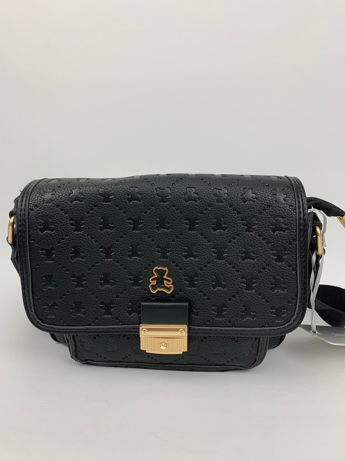 FLORENCE - vegan faux leather crossbody bag with wide strap