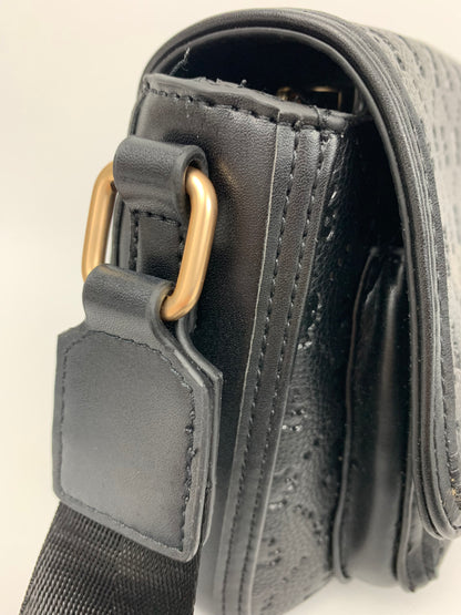 FLORENCE - vegan faux leather crossbody bag with wide strap