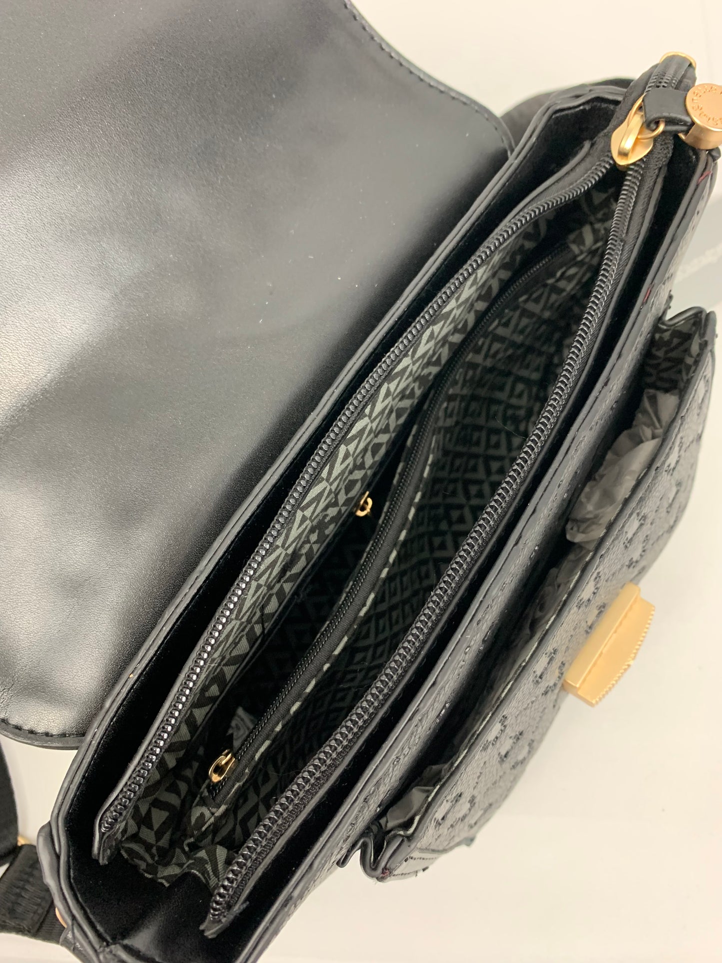 FLORENCE - vegan faux leather crossbody bag with wide strap