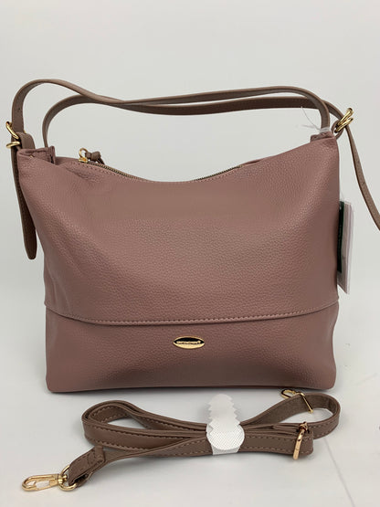 BARCELONA DEEP PINK - Soft faux leather shoulder bag large