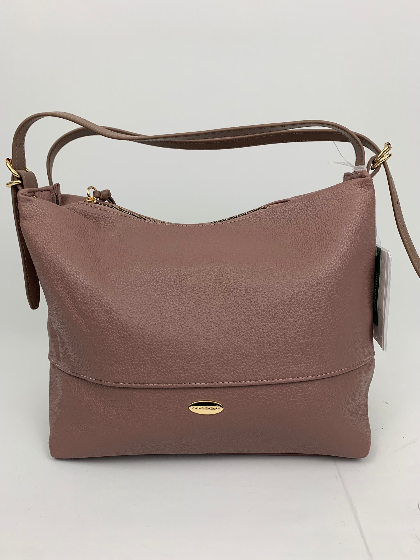 BARCELONA DEEP PINK - Soft faux leather shoulder bag large