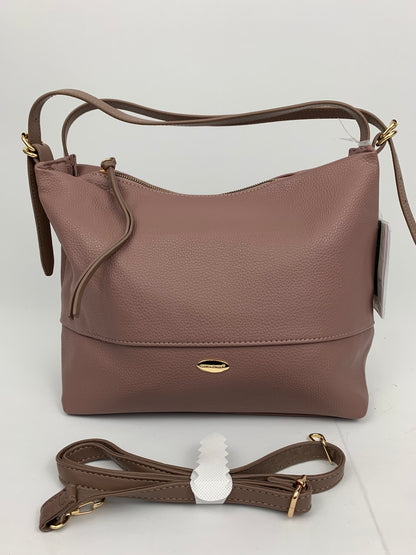 BARCELONA DEEP PINK - Soft faux leather shoulder bag large