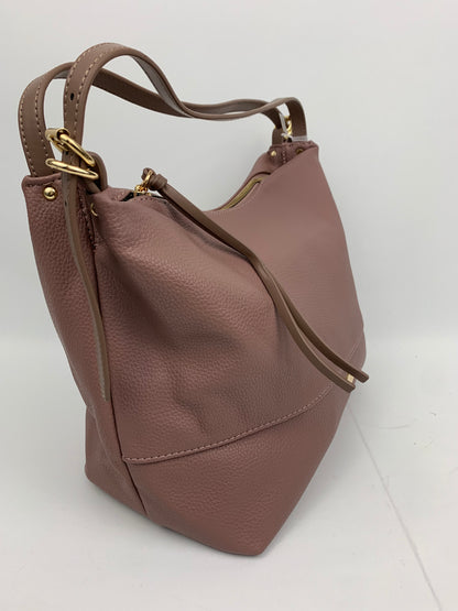 BARCELONA DEEP PINK - Soft faux leather shoulder bag large