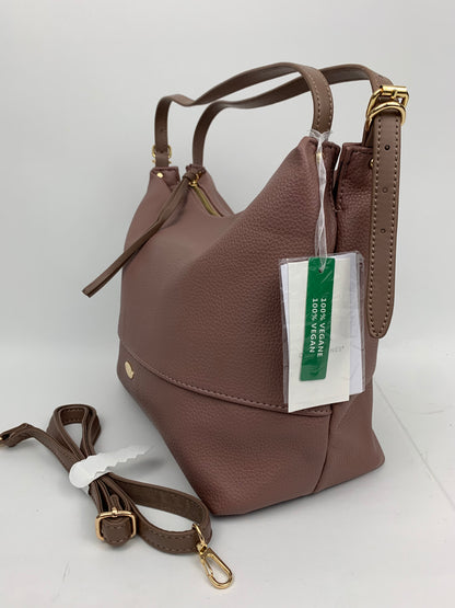 BARCELONA DEEP PINK - Soft faux leather shoulder bag large