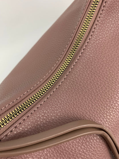 BARCELONA DEEP PINK - Soft faux leather shoulder bag large