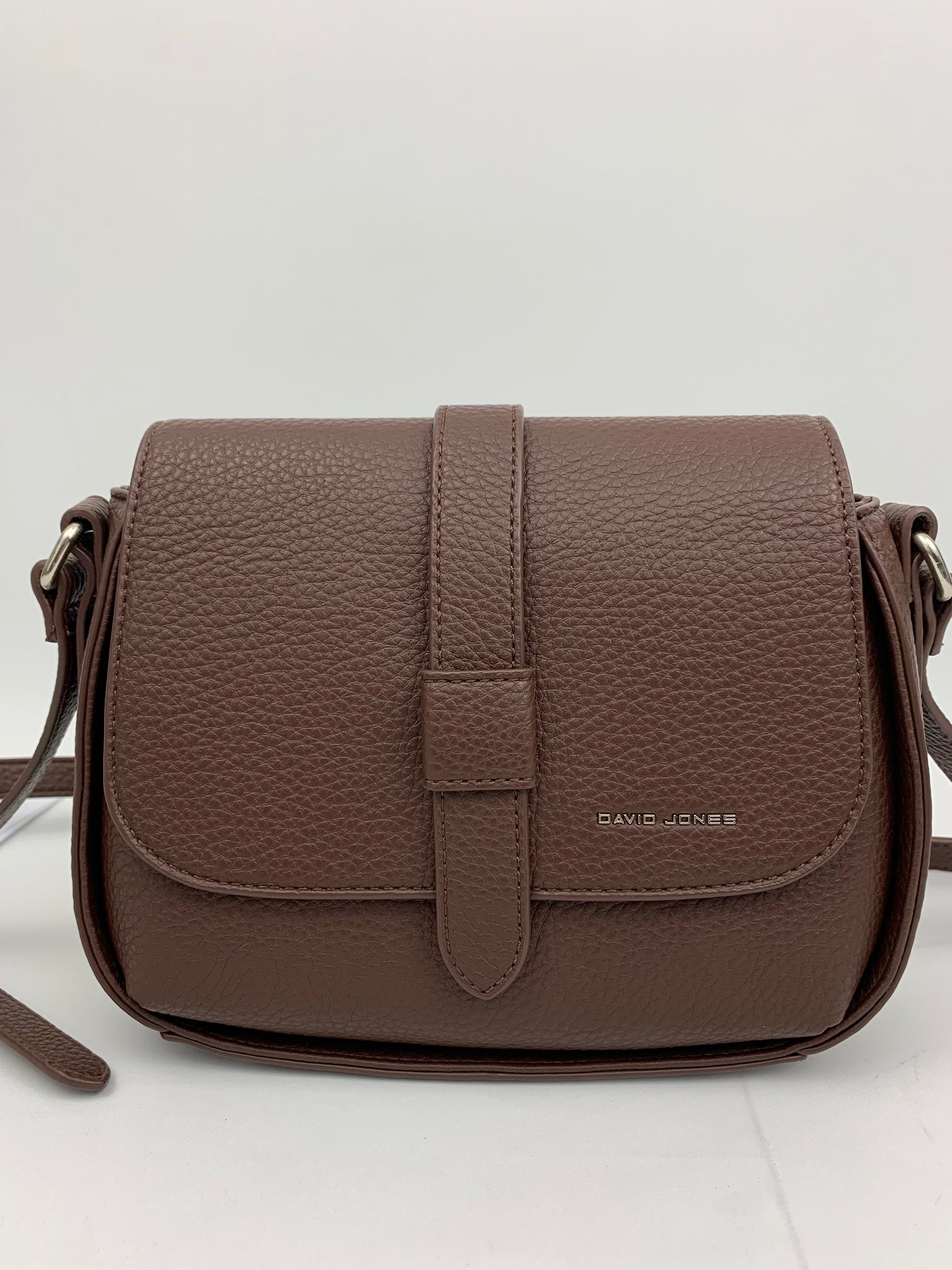 ZURICH BROWN - Faux leather crossbody bag